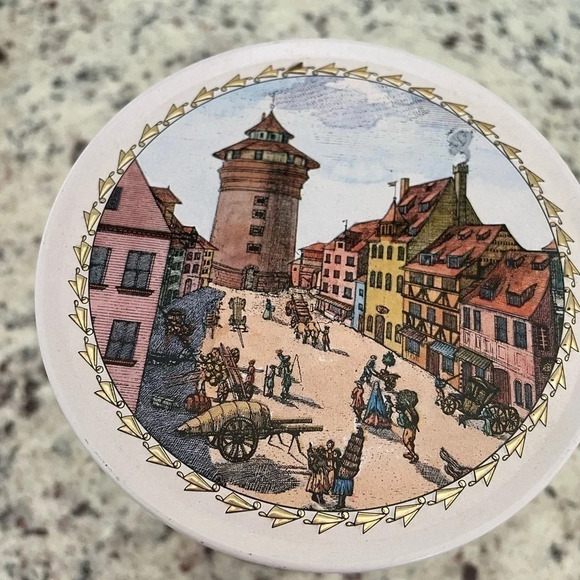 Vintage German Round Tin Canister Advertising E Otto Schmidt. - Picture 4 of 4